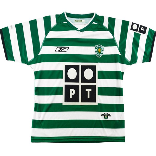 Camiseta Lisboa Replica Primera Ropa Retro 2003/04 Verde